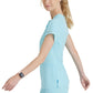 Women's Two Pocket V-Neck Coast Top - SKT259 - Poolside Blue