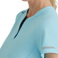 Women's Two Pocket V-Neck Coast Top - SKT259 - Poolside Blue