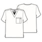 Unisex Double-Pocket V-Neck Top - 100 - Red