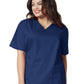 Women's Four-Pocket V-Neck Top - 101 - Navy