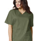 Women's Four-Pocket V-Neck Top - 101 - Olive