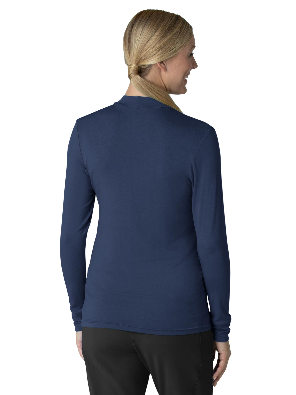 Women's Notch Neck Tunic - 2129 - Navy