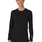 Women's Watch Window Long Sleeve Underscrub Tee - 2139 - Black