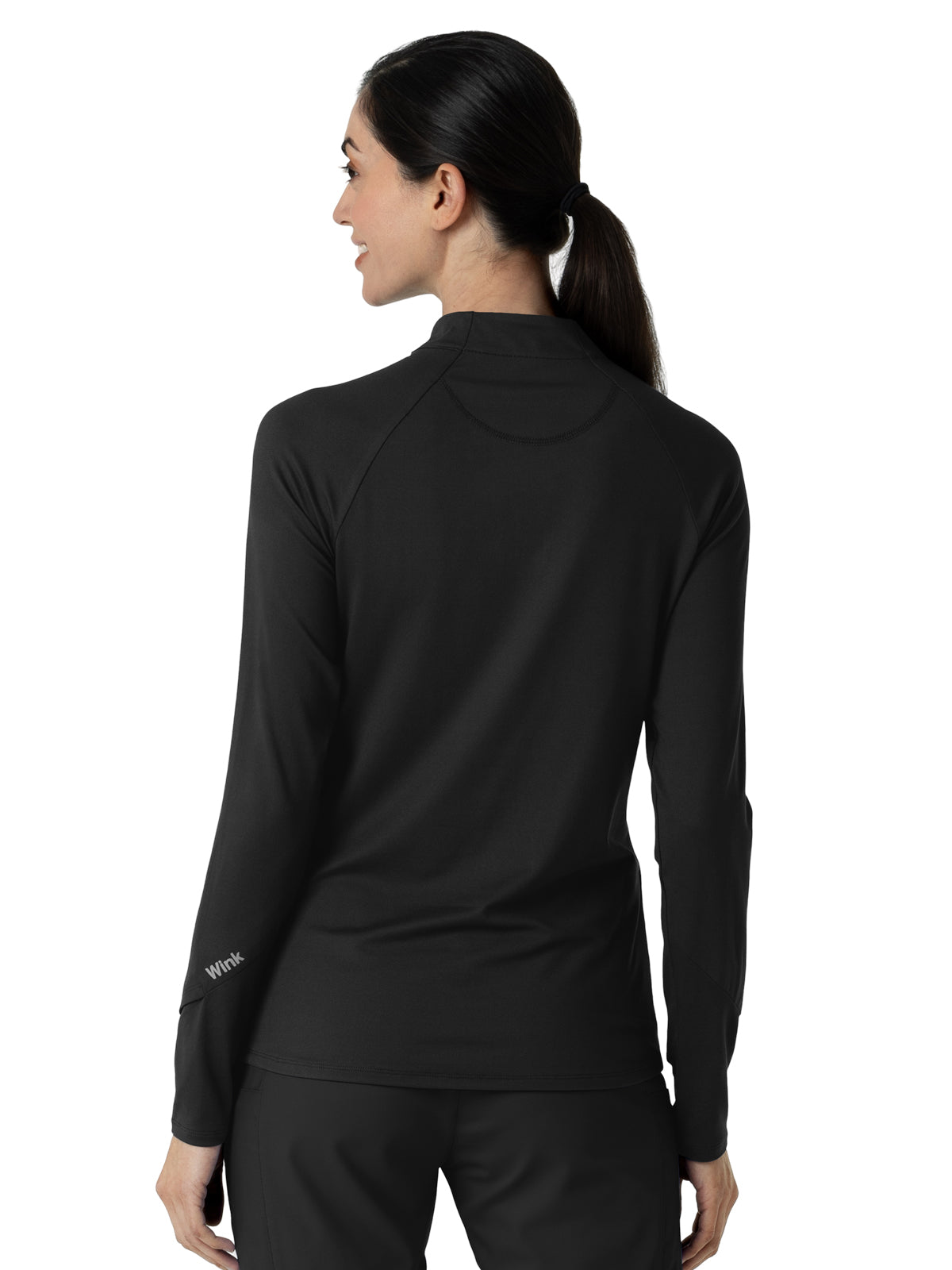 Women's Watch Window Quarter Zip Top - 2239 - Black