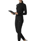 Women's Watch Window Quarter Zip Top - 2239 - Black