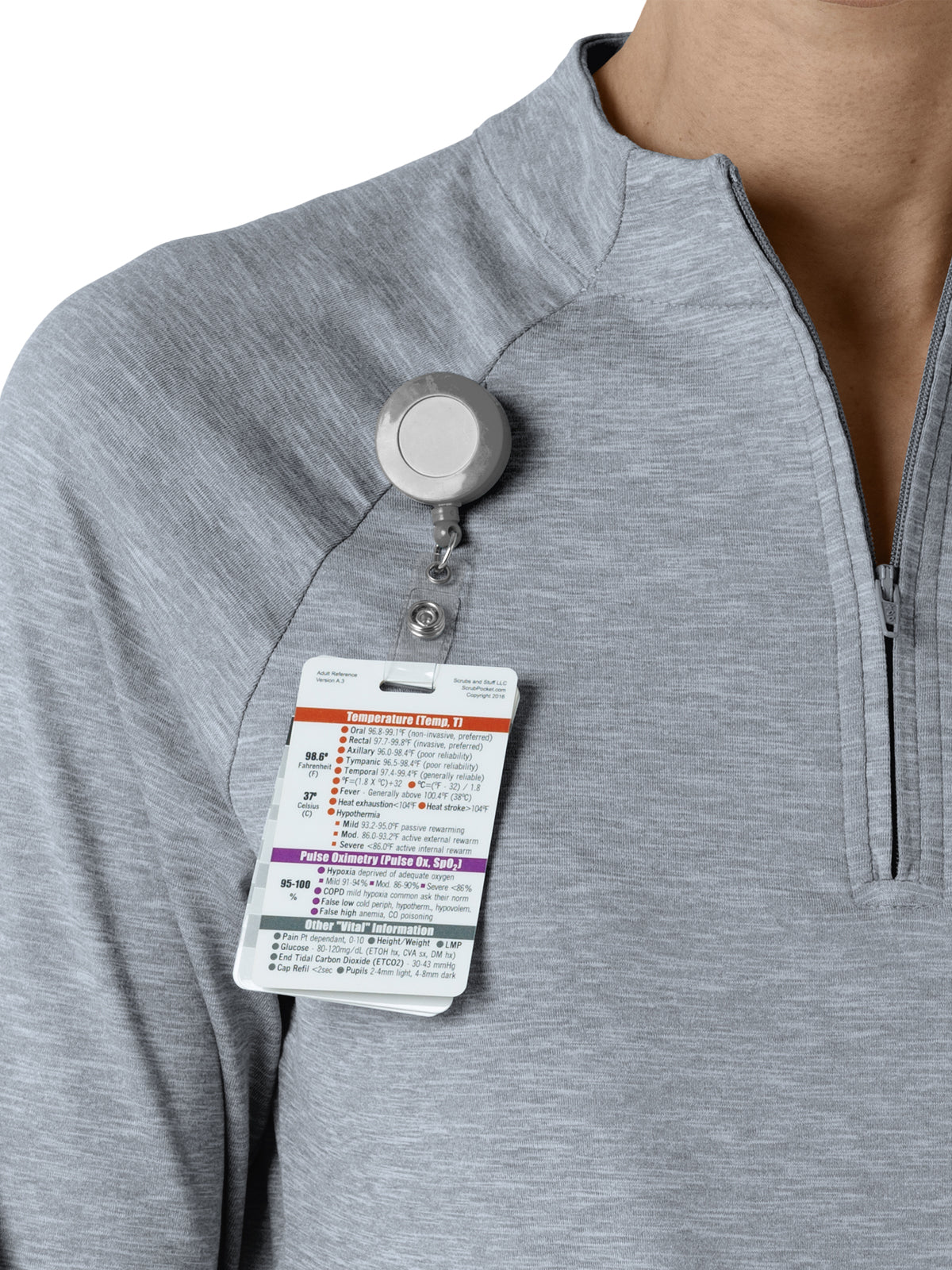 Women's Watch Window Quarter Zip Top - 2239 - Grey Heather