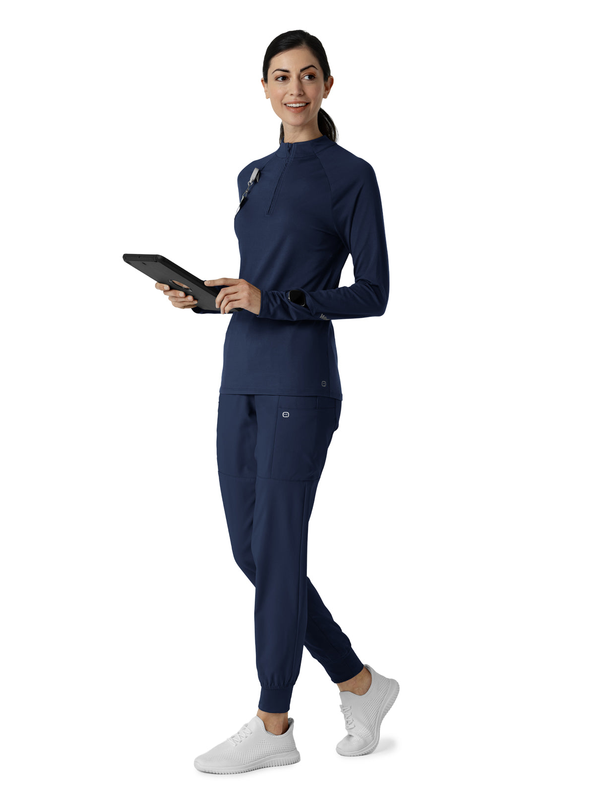 Women's Watch Window Quarter Zip Top - 2239 - Navy