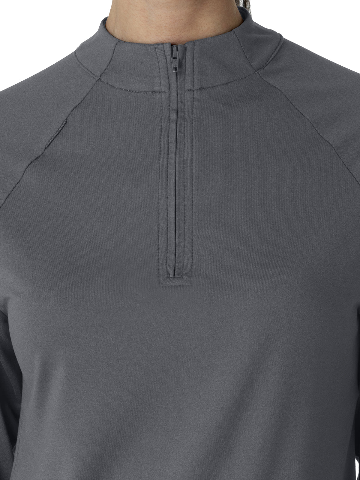 Women's Watch Window Quarter Zip Top - 2239 - Pewter