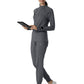 Women's Watch Window Quarter Zip Top - 2239 - Pewter