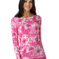 Women's Silky Underscrub Tee - 2409 - Heart Ties Pink