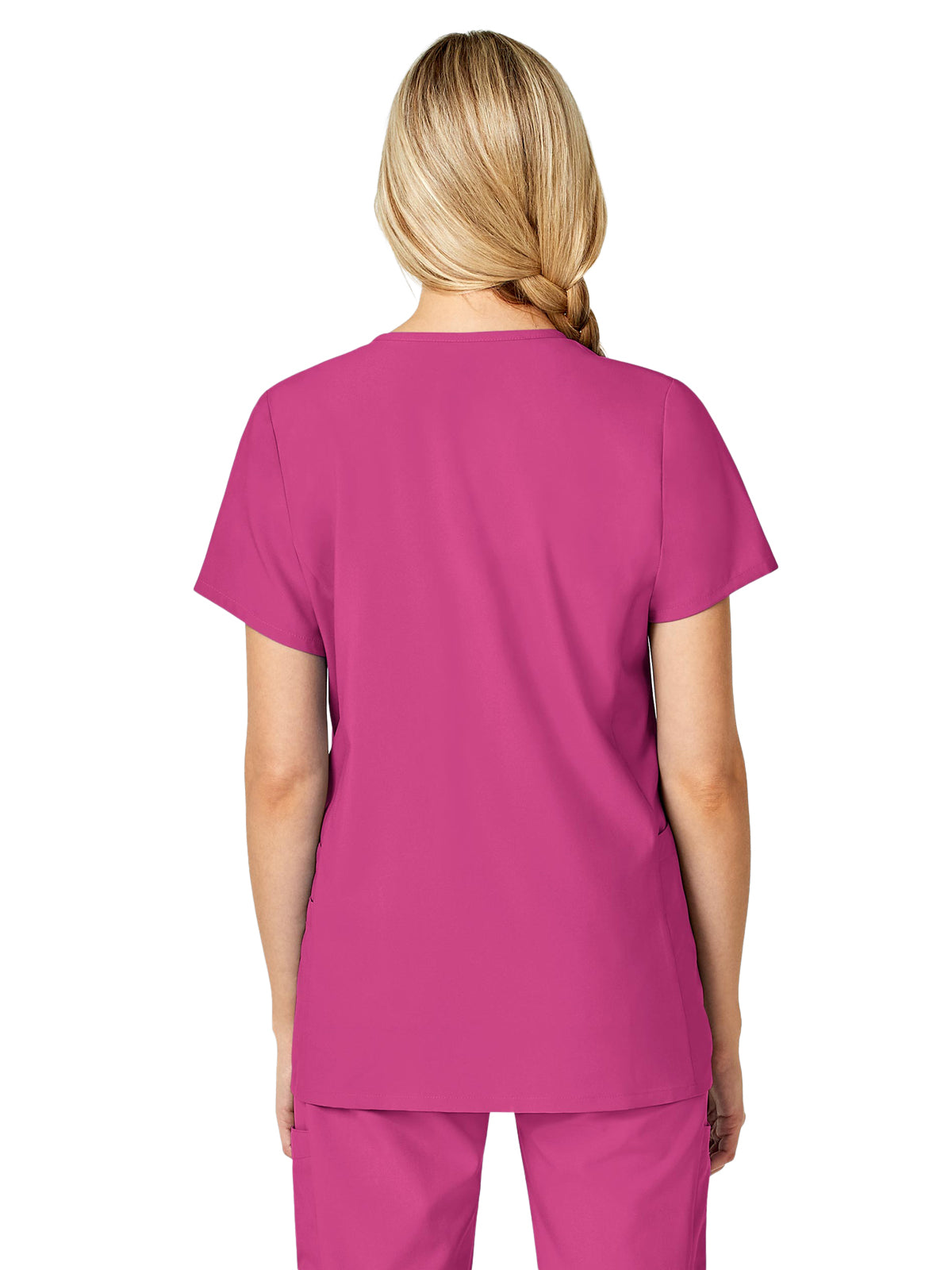 Women's Five-Pocket Maternity Top - 4555 - Hot Pink