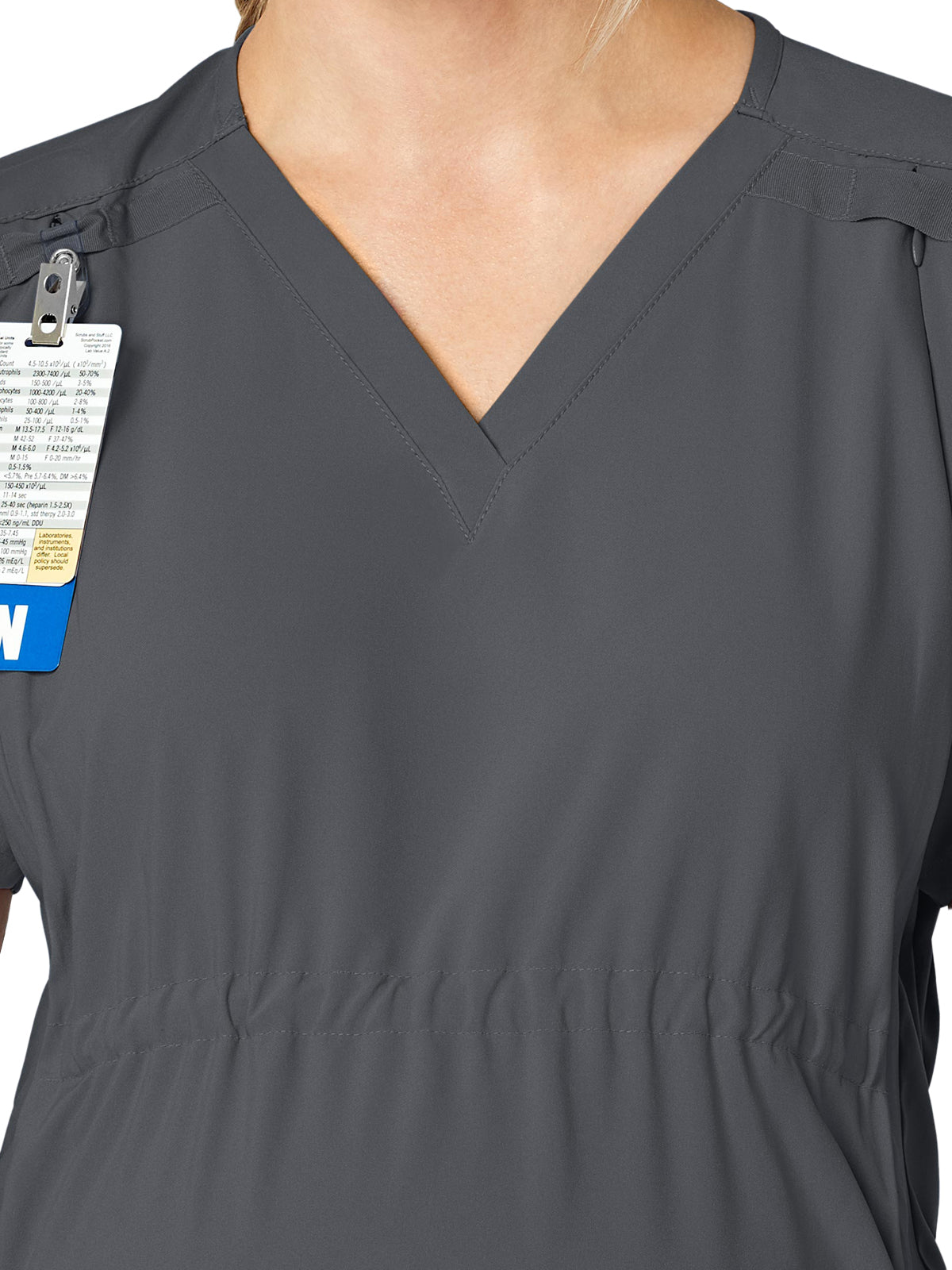 Women's Five-Pocket Maternity Top - 4555 - Pewter