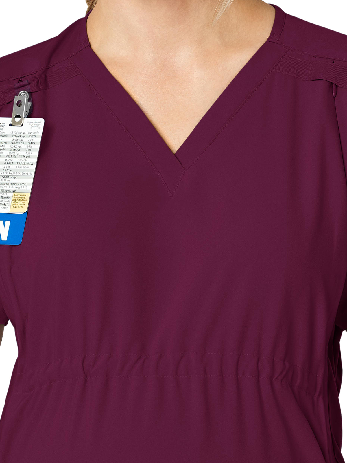 Women's Five-Pocket Maternity Top - 4555 - Wine