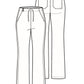 Women's Four-Pocket Flare Leg Pant - 502 - Wine