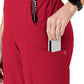 Women's Eight-Pocket Flat-Front Cargo Pant - 5155 - Red
