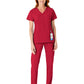 Women's Eight-Pocket Flat-Front Cargo Pant - 5155 - Red