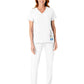 Women's Eight-Pocket Flat-Front Cargo Pant - 5155 - White