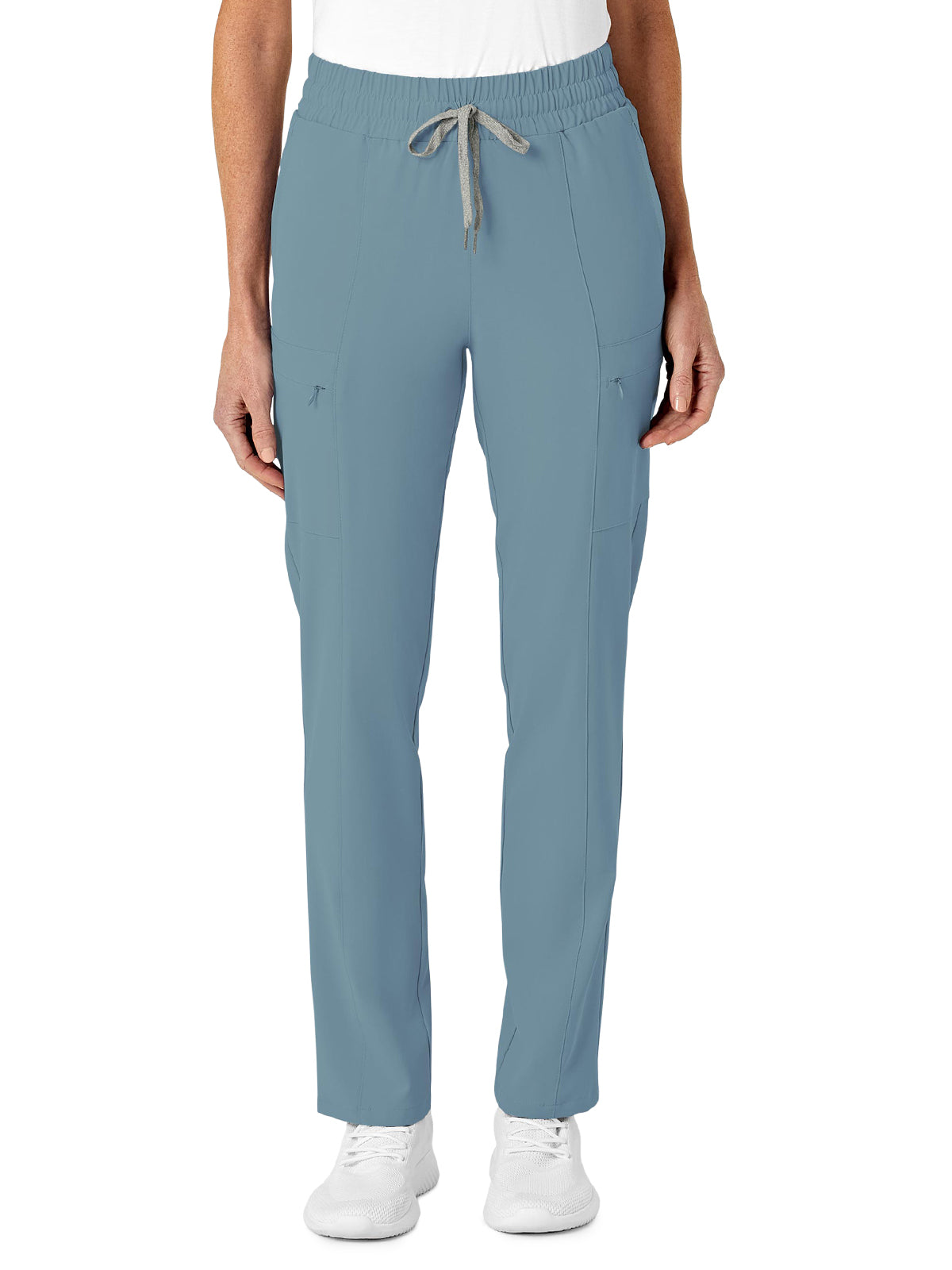 Women's Five-Pocket High Waist Slim Cargo Pant - 5334 - Elemental Blue