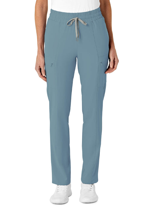 Women's Five-Pocket High Waist Slim Cargo Pant - 5334 - Elemental Blue