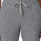 Women's Five-Pocket High Waist Slim Cargo Pant - 5334 - Grey Heather