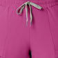 Women's Five-Pocket High Waist Slim Cargo Pant - 5334 - Raspberry