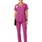 Women's Five-Pocket High Waist Slim Cargo Pant - 5334 - Raspberry