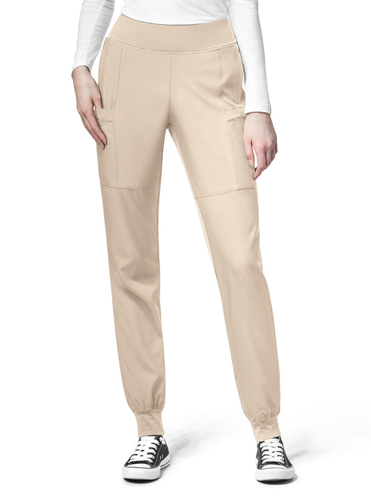 Women's Eight-Pocket Comfort Waist Pant - 5555 - Khaki