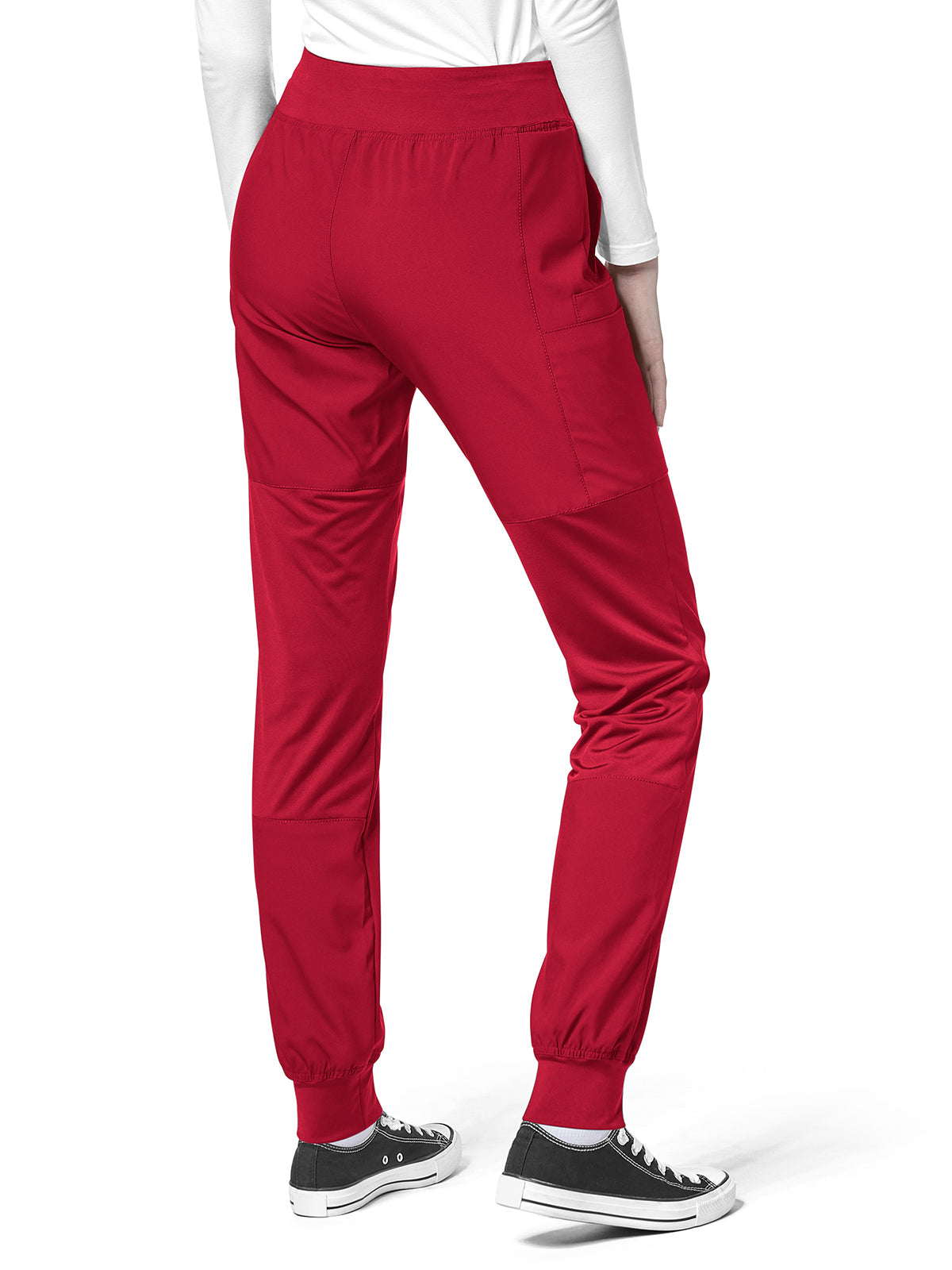 Women's Eight-Pocket Comfort Waist Pant - 5555 - Red