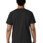 Unisex Three-Pocket V-Neck Top - 6051 - Black