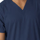 Unisex Three-Pocket V-Neck Top - 6051 - Navy