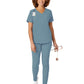 Women's Four-Pocket V-Neck Top - 6134 - Elemental Blue