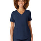 Women's Four-Pocket V-Neck Top - 6134 - Navy Heather