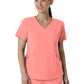 Women's Four-Pocket V-Neck Top - 6134 - Paradise Pink