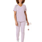 Women's Four-Pocket V-Neck Top - 6134 - Pastel Lilac
