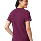 Women's Four-Pocket V-Neck Top - 6134 - Wine