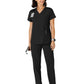 Women's Flex-n-Reach Side Panel V-Neck Top - 6145 - Black