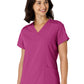 Women's Flex-n-Reach Side Panel V-Neck Top - 6145 - Raspberry