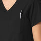 Women's Two-Pocket Tuck-In V-Neck Top - 6151 - Black