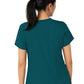 Women's Two-Pocket Tuck-In V-Neck Top - 6151 - Caribbean Blue