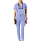 Women's Two-Pocket Tuck-In V-Neck Top - 6151 - Ceil Blue