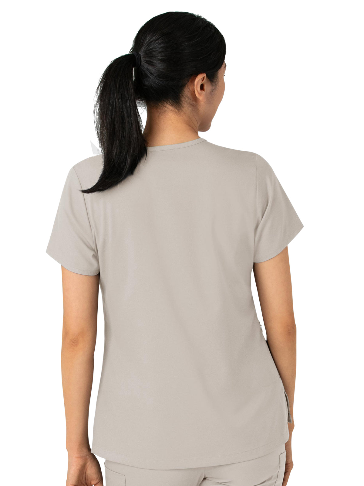 Women's Two-Pocket Tuck-In V-Neck Top - 6151 - Cloud
