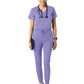 Women's Two-Pocket Tuck-In V-Neck Top - 6151 - Iris Purple