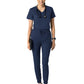 Women's Two-Pocket Tuck-In V-Neck Top - 6151 - Navy