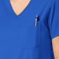 Women's Two-Pocket Tuck-In V-Neck Top - 6151 - Royal