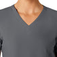 Women's Five-Pocket V-Neck Top - 6155 - Pewter