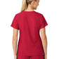Women's Five-Pocket V-Neck Top - 6155 - Red