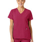 Women's Five-Pocket V-Neck Top - 6155 - Viva Magenta