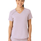 Women's Four-Pocket Hidden Zip V-Neck Top - 6234 - Pastel Lilac
