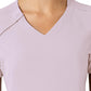 Women's Four-Pocket Hidden Zip V-Neck Top - 6234 - Pastel Lilac