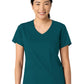Women's 2-Pocket V-Neck Top - 6251 - Caribbean